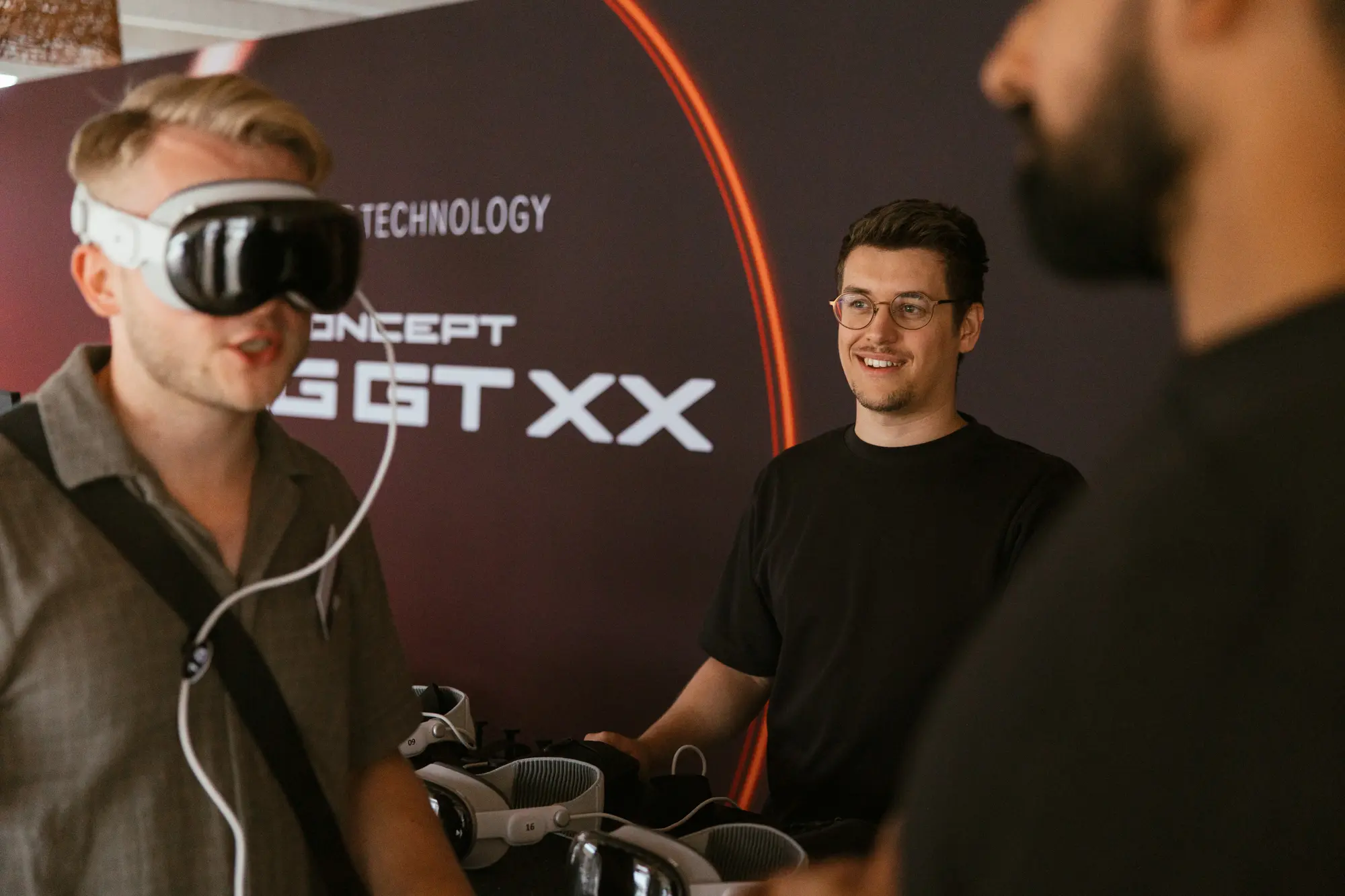 Team at AMG GTXX press event